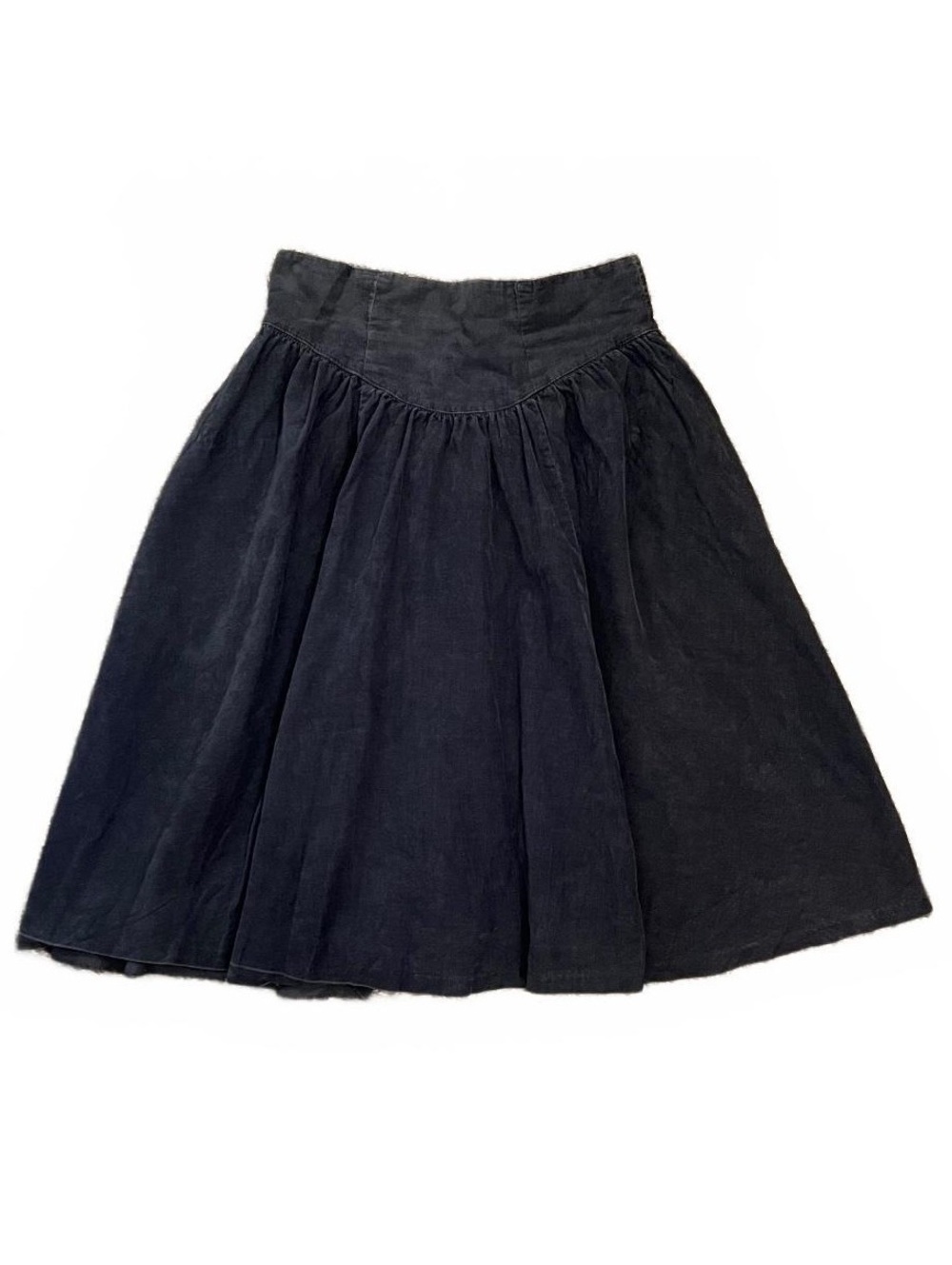 Vintage 1970’s Jessica’s Gunnies Navy Blue Corduroy Flare Skirt Retro Boho
